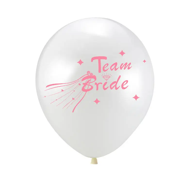 10pcs Hen Party Decoration Balloon Team Bride Bride to Be Balloon Wedding Party Decoration SuppliesHM04 (7)