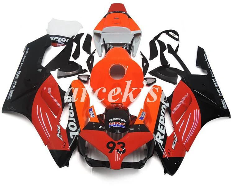 Литье под давлением ABS мотоцикл Полный обтекатели комплект Подходит для HONDA CBR1000RR 2004 2005 04 05 CBR1000 1000RR на заказ красное вино - Цвет: number 93