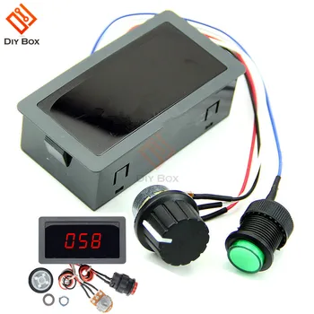 

DC 6V-30V 12V 24V 6A 8A PWM Motor Speed Controller Adjustable 16kHz Motor Regulator Governor Control Switch Red Display Digital