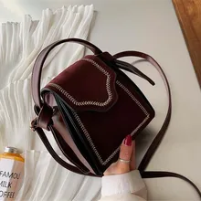 Замшевые сумки через плечо с милым бантом, сумки для девушек, многофункциональные сумки через плечо, Брендовые женские сумки, Прямая поставка M595