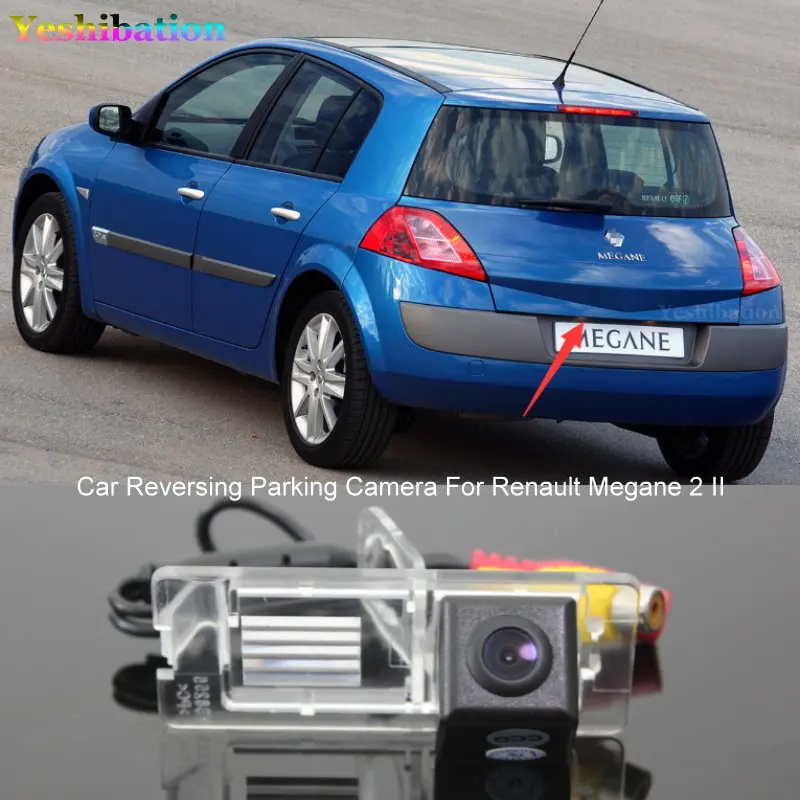Yeshibation Беспроводная резервная парковочная камера для Renault Megane 2 II HD CCD ночного видения 170 широкоугольная камера заднего вида