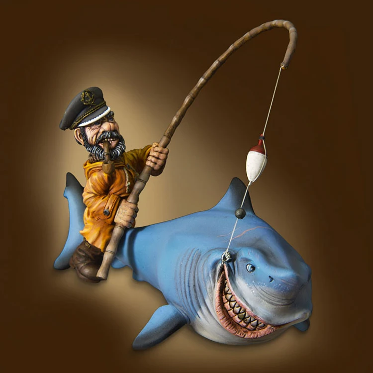 

1/32 54mm SEA WOLF, Resin Model figure GK, Unassembled and unpainted kit