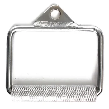 

Gym Single Stirrup Crossover Bar Cable Attachment Home Gym Workout Handle Silver