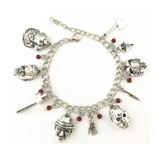 Фэнтези Вселенная Чаки лицо Стивен Кингс это Пенни Вайз Джейсон Хоккей Фредди Крюгер крик ужас браслет HHRX22