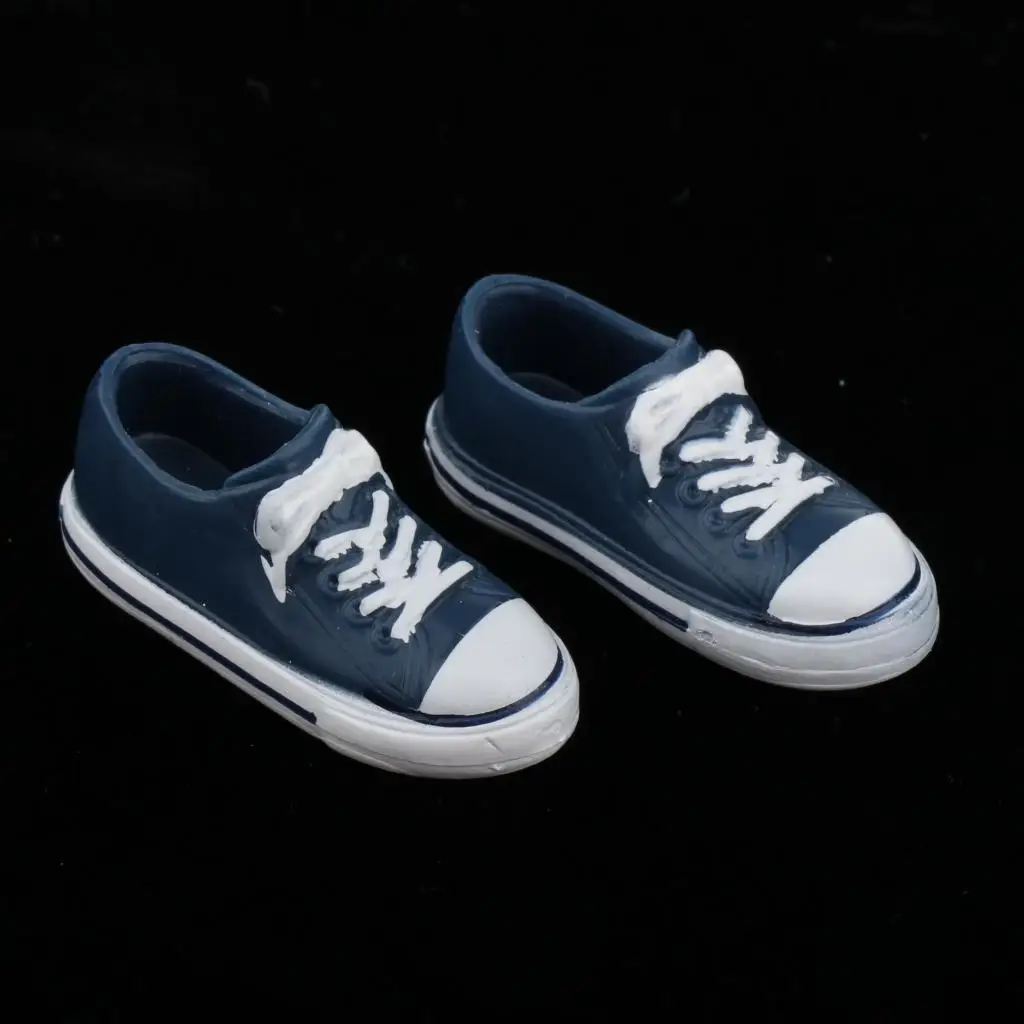 Doll Clothes Accessories - Black Canvas Shoes for 1/6 Girl Dolls for BJD Dolls - Pretend Play Toys for little Girls