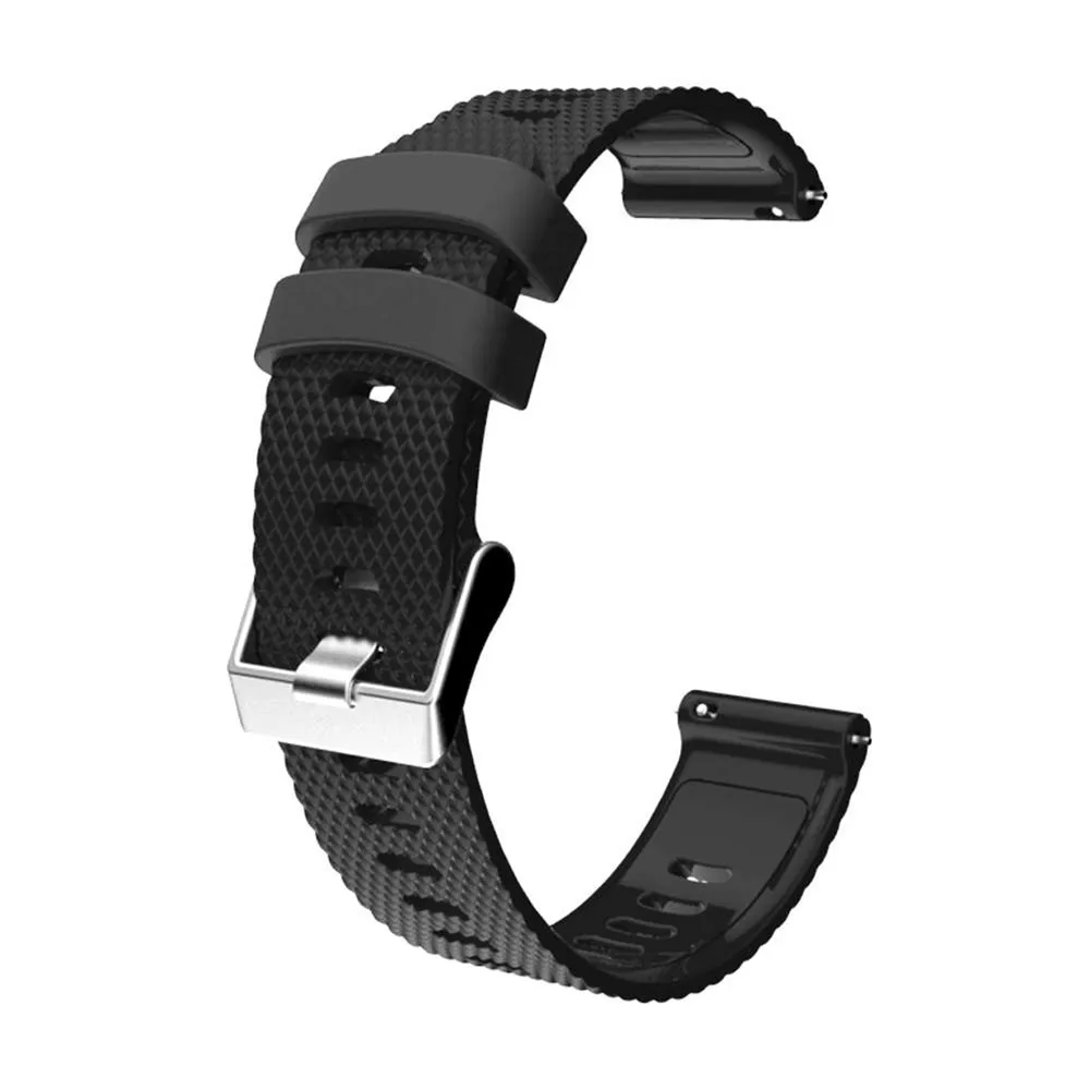 Силиконовый ремешок для часов Garmin vivoactive3/3 MUSIC/HR/Forerunner 245/645 MUSIC Approach S40 для TicWatch E для huawei 2