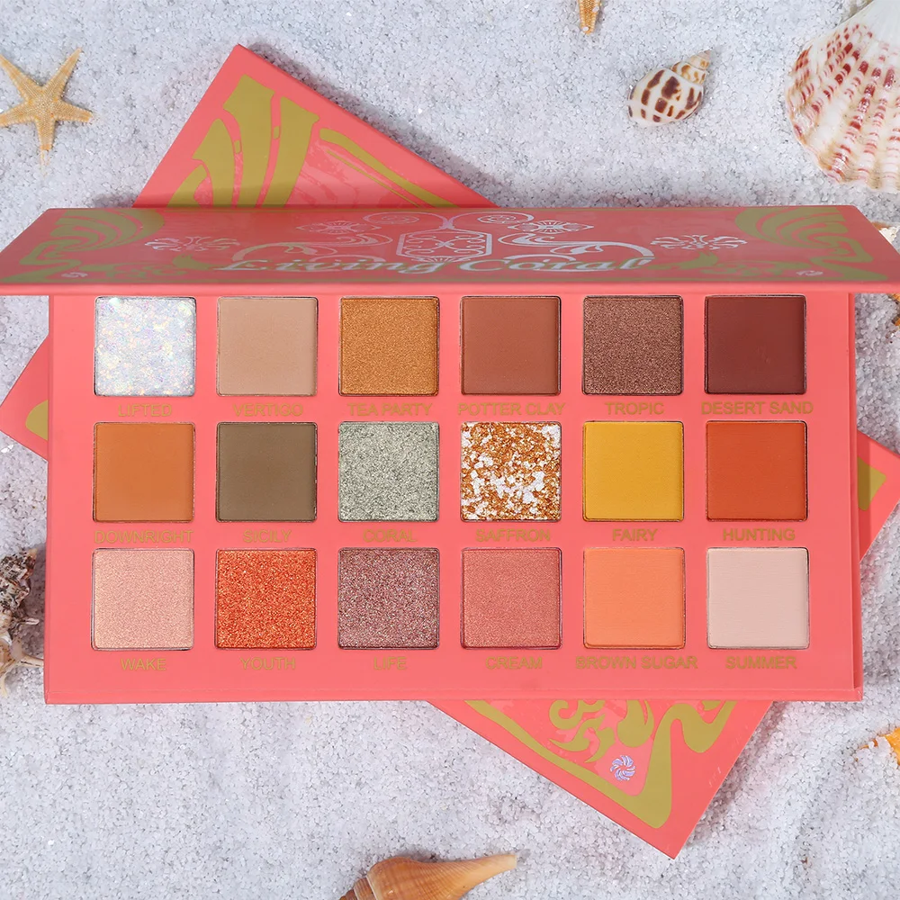 Matte Eyeshadow Pallete 18 Colors Glitter Sequins Eye Shadow Makeup Pigment Eye Shadow Palette Lasting Make Up Cosmetics TSLM2