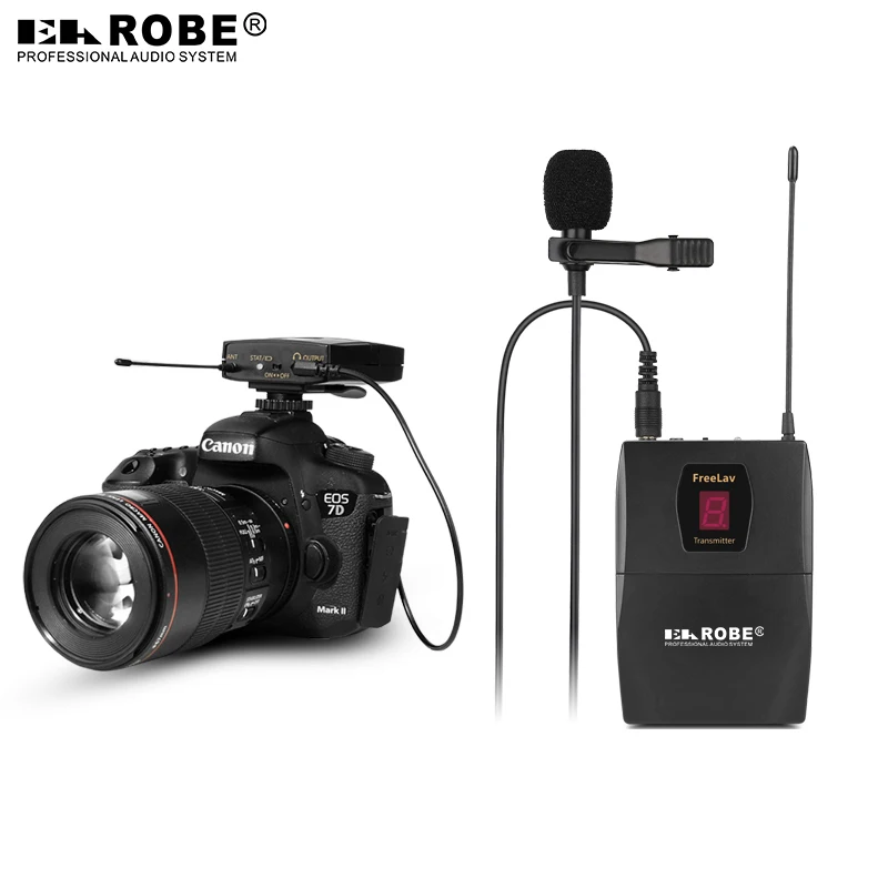 

EAROBE Freelav Wireless Microphone Neckpin Mic Interview Recording Microphone For Live Broadcast SLR Camera Video