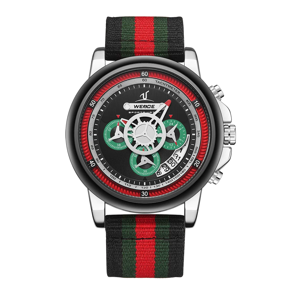 WEIDE, мужские часы, роскошные, военные, спортивные, водонепроницаемые, несколько часовых поясов, мужские часы, будильник, часы с ЖК-дисплеем, электронные наручные часы - Цвет: UV1803-2C