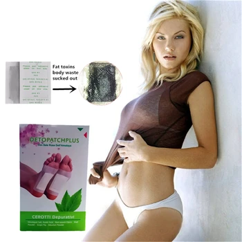 

100% Losing Weight Does Not Rebound Detox Foot Patches Pads Toxins Feet Slimming Cleansing Herbal Body Health Adhesive Pads