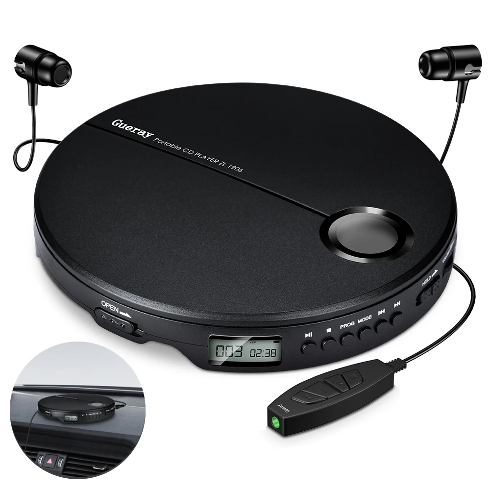 เครื่องเล่น CD แบบพกพากันกระแทกขนาดกะทัดรัดเครื่องเล่นเพลง HiFi