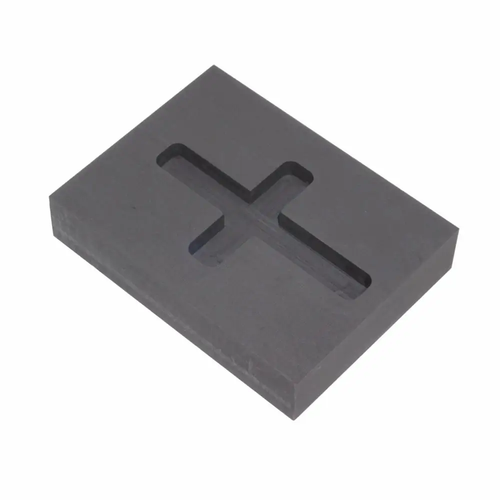 1.2 Troy Ounce Cross Gold Graphite Ingot Mold for Melting Casting Refining