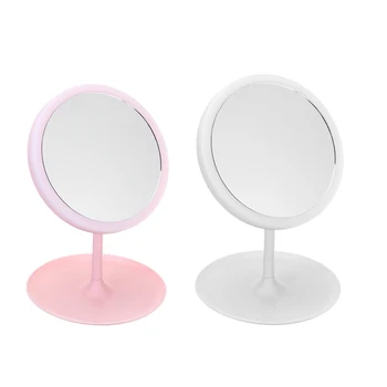 

Portable Makeup Mirror Vanity Table Mirror 90 Degrees Rotation Tabletop Beauty Cosmetic Mirror Decoration For Bedroom Travel