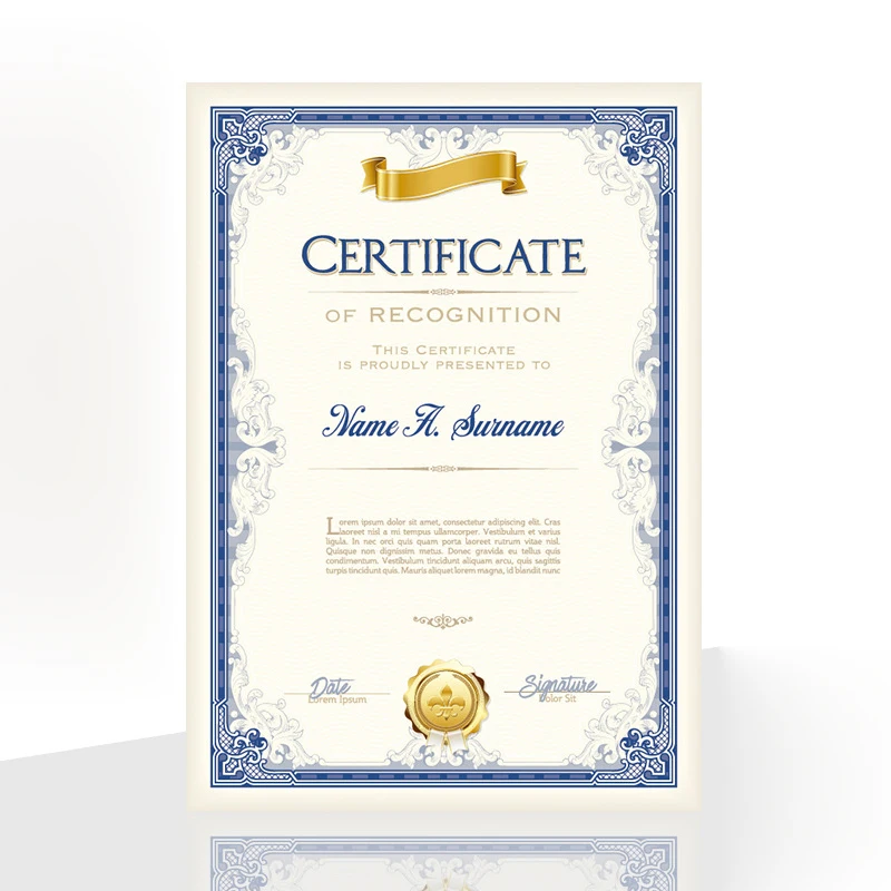 20PCS Honor Certificate Inside Page Creative Award Art Paper A4 Appointment letter of Authorization Award certificate Inner Core afbeelding