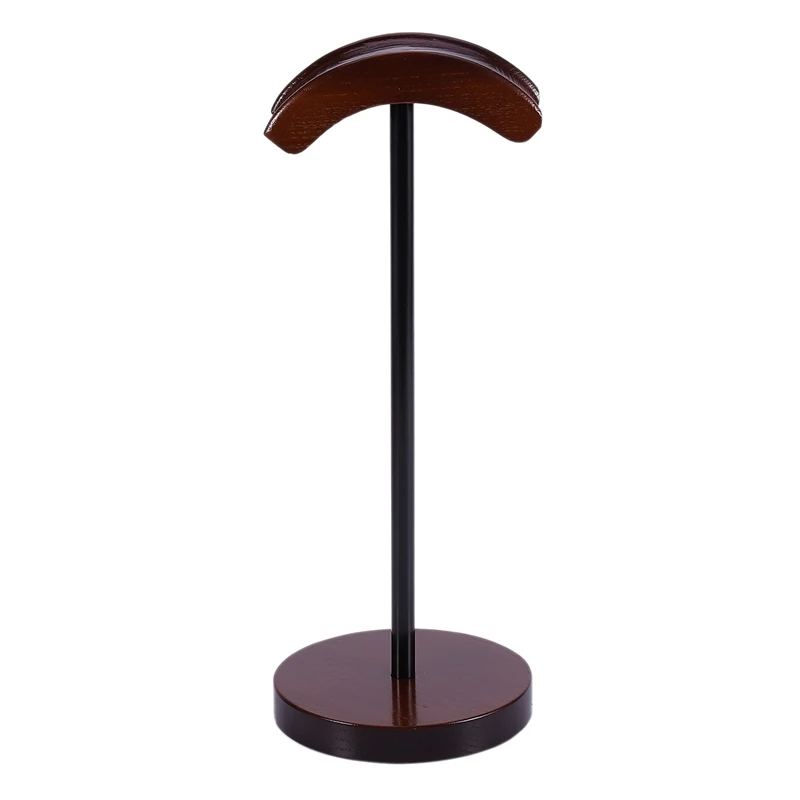 Universal Headset Holder Hanger Wooden Metal Earphone Display Rack Stand Home Office Headphone Shelf Rack Stand Holder