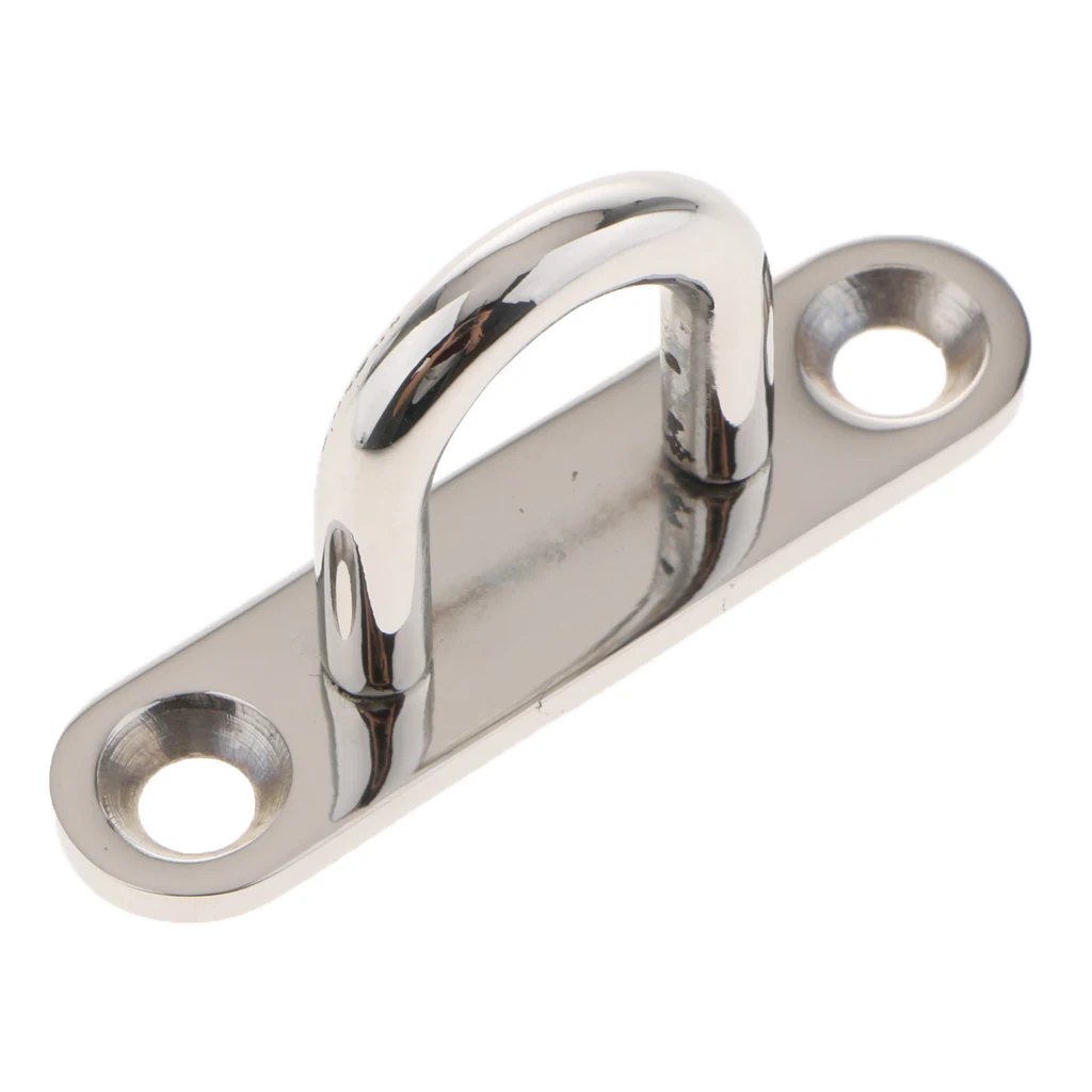 304 Stainless Steel Oblong Pad Eye Plate,Marine Hardware Staple Hook Loop