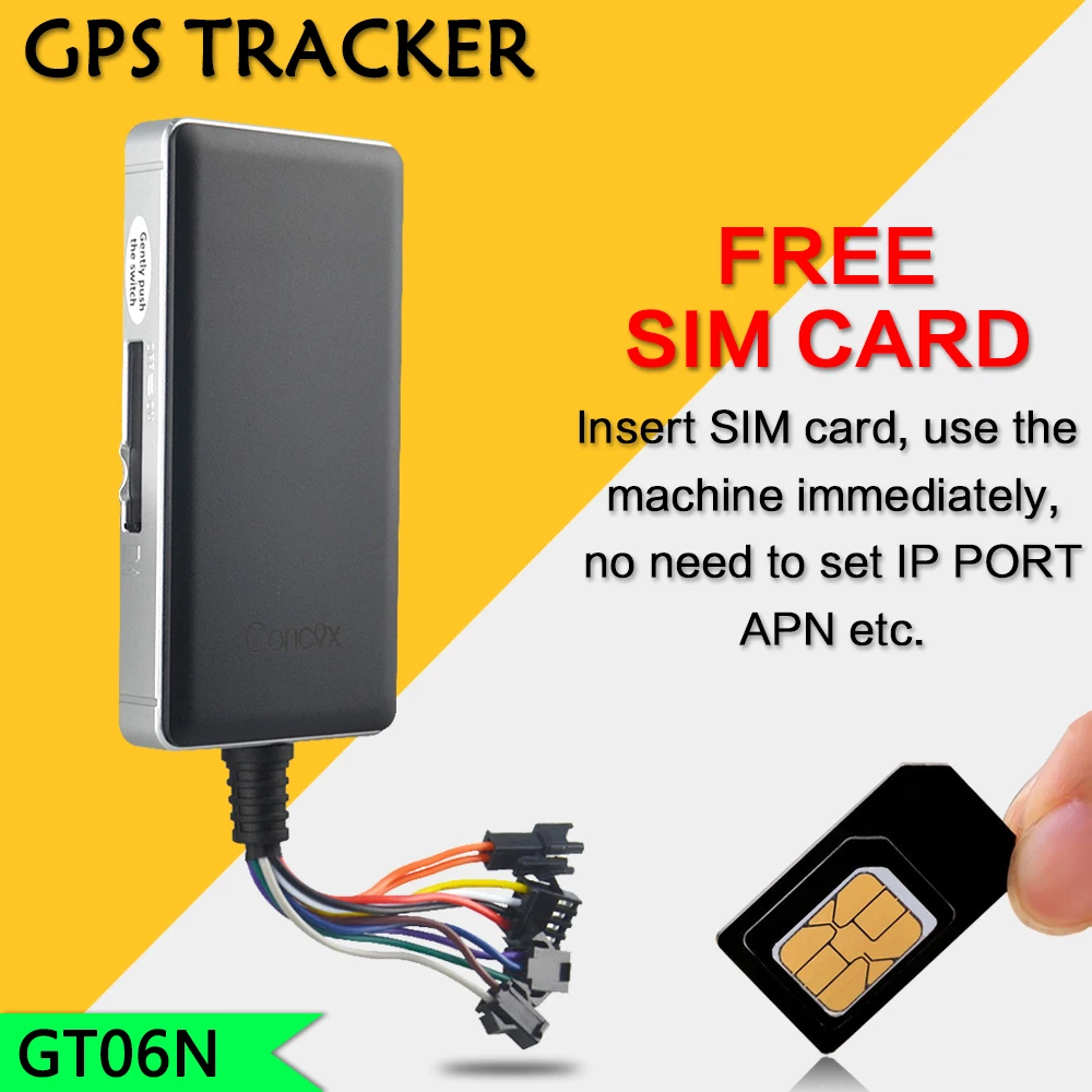 Автомобильный GPS трекер Concox GT06N gps встроенный навигатор GSM антенна широкое входное напряжение 9 36 в Поддержка