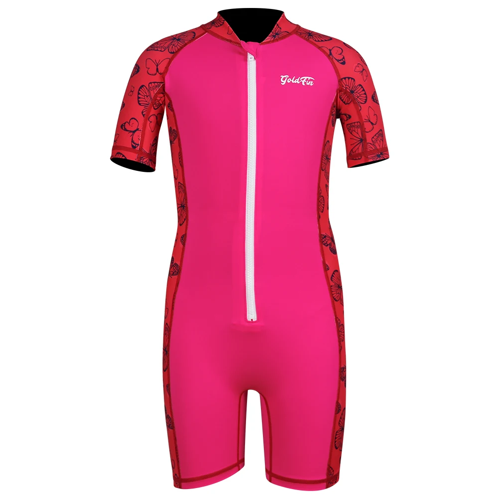 Детский купальный костюм для девочек Быстросохнущий сплошной купальник с