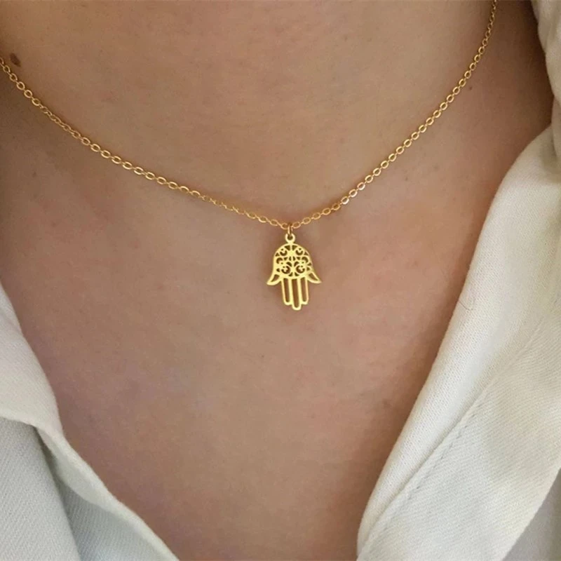 Women's hamsa necklace Clearance