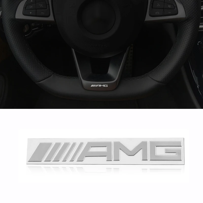 1 шт. автомобильный значок наклейка на руль автомобиля для салона Mercedes Benz AMG GLC GLE CLA