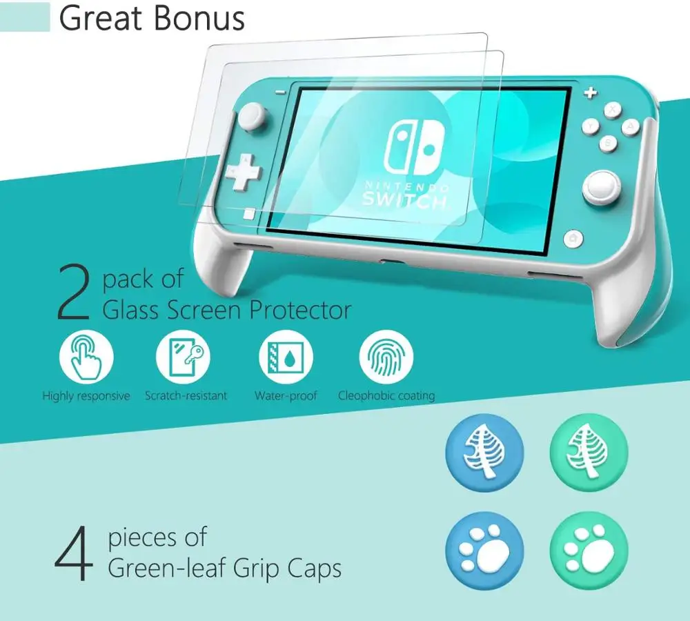 Nintendo Switch Lite用の人間工学に基づいた保護ケースと
