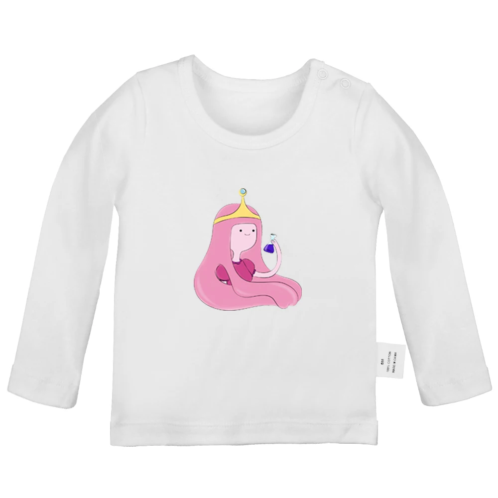 JcBabyYW229C Adventure Time/Дизайнерские футболки принцессы боннибель, жевательной резинки для новорожденных мальчиков и девочек; футболки с длинными рукавами и графическим принтом для малышей - Цвет: JcBabyYW229C