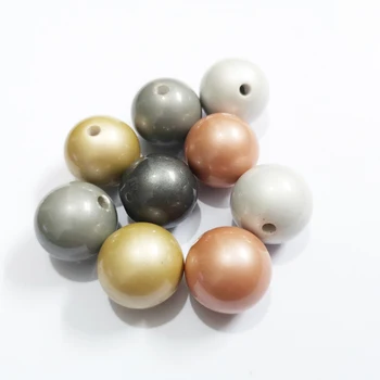 

Wholesale Newest 20mm 100pcs/lot Plated Matte Beads For Fashion Kids Necklace DIY Hand Made Jewelry Making