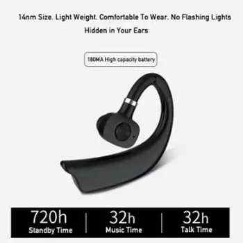 

Wireless Bluetooth Earphone Business Hands-free Ear-hook Headset With Mic Bluetooth 5.0 Sport Earpiece For iPhone Samsung