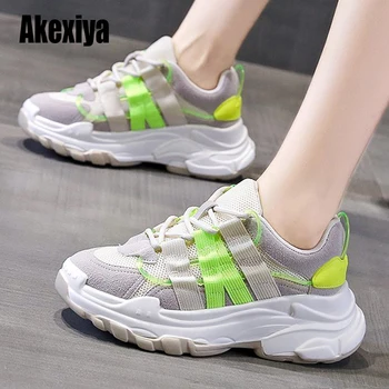 

2020 New Spring Fashion Women Casual Shoes Platform Shoes Women Sneakers Ladies Beige Black Trainers u765
