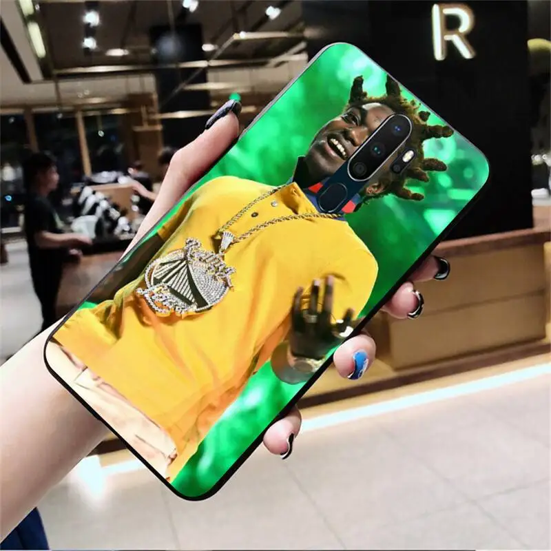 HPCHCJHM Kodak Black Rapper Black Soft Shell Phone Case Capa For Oppo A5 A9 2020 Reno2 z Renoace 3pro Realme5Pro