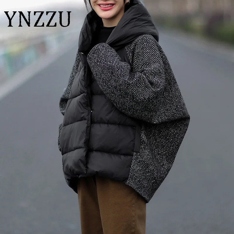 YNZZU Korean Style 2020 Winter Vintage Women's