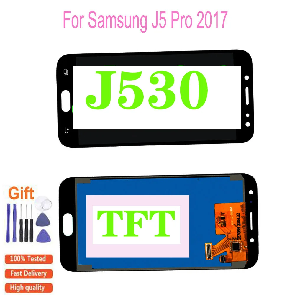 

5.2''LCD For SAMSUNG GALAXY j5 2017 J530 J530F SM-J530F LCD Display Touch Screen Digitizer For Samsung J5 Pro Adjustable Display