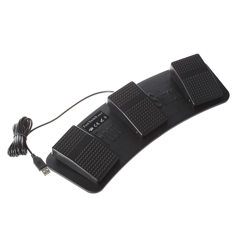 FS3-P USB тройной Ножной Переключатель педаль управления клавиатура мышь ПК игра