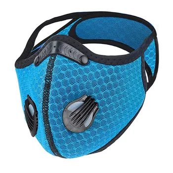 

Unisex Sport Face Mask 5 Layers Filter Dust Mask PM 2.5 Anti-Pollution Running Training MTB Road Bike Cycling Valves Mask