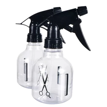 

2 PCS 250Ml CLEAR PLASTIC TRIGGER SPRAY BOTTLE MIST SPRAYER