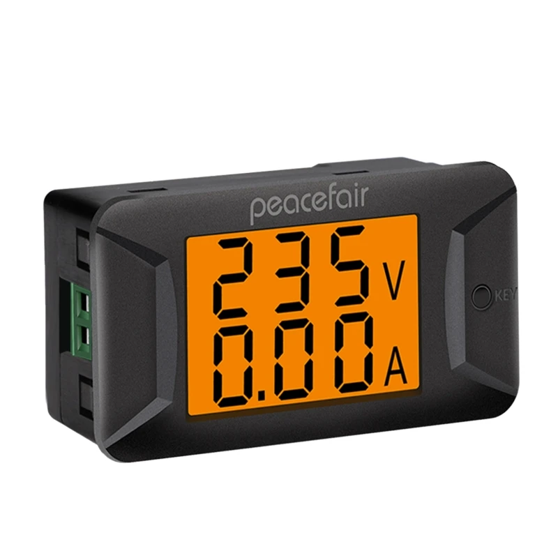 

2-in-1 Digital Voltmeter Ammeter AC 40-400V 0-100A Voltage Current Gauge Panel Meter Monitor Built-in Transformer with Backlight