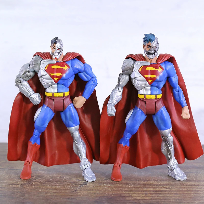 DC Comics Villain Cyborg Superman PVC Action Figure Model Toy