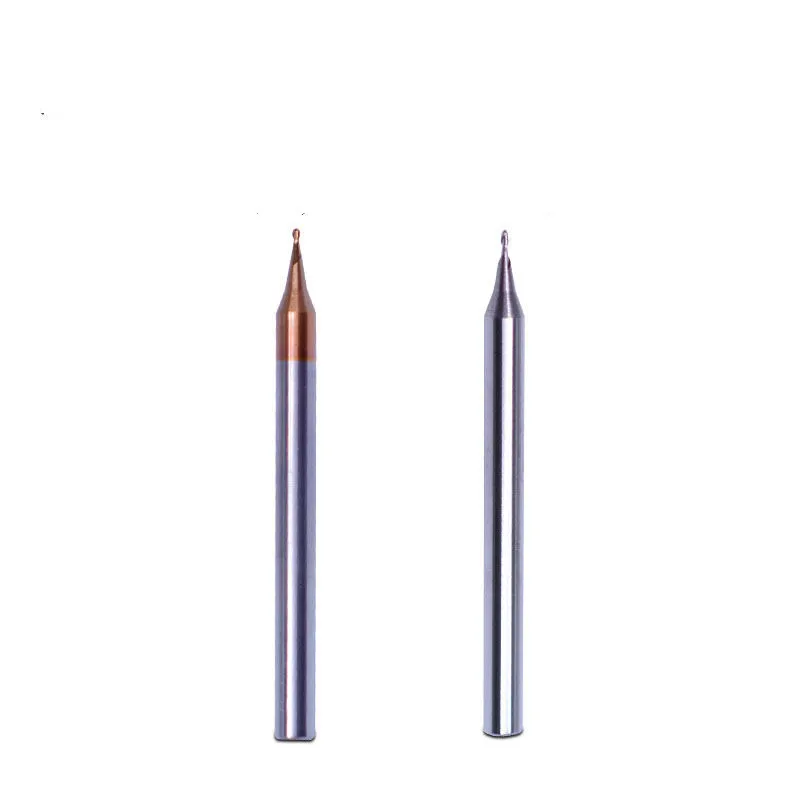 Концевые фрезы с 2 канавками из карбида вольфрама радиусом HRC55 5 шт./компл. |