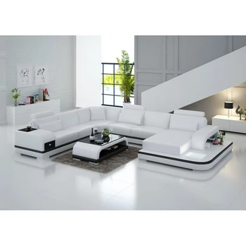 

Living Room Sofa set corner sofa speaker real genuine cow leather sectional sofas minimalist muebles de sala moveis para casa