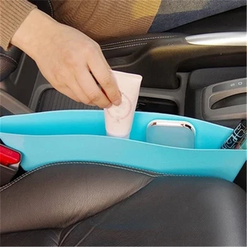 

Auto Interior Trash Can Rubbish Bin Car Seat Gap Slit Pocket Organizer Sundries Storage Box Phone Bottle Cups Holder Container