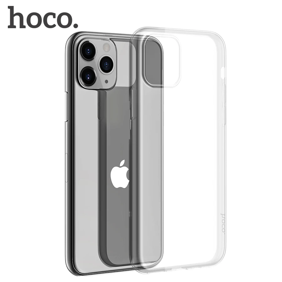 HOCO HD Transparent Protective Case for iPhone 11 2019 Series TPU Clear Ultra Thin Case Full Cover for iPhone 11 Pro Max