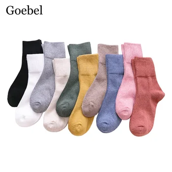 

3pairs/lot=6pieces Comfortable Socks Retro Female Solid Color Fashion Women's Socks Wild Striped Knit Tube Ladies Socks