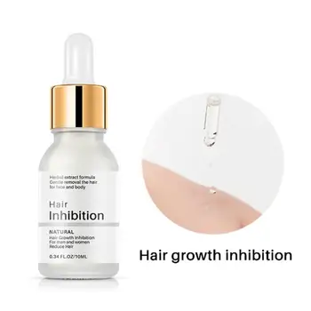 

10ml Permanant Hair Growth Removal Inhibitor Liquid Legs Bikini Intimate Armpit Painless Body Hair Stop Beard