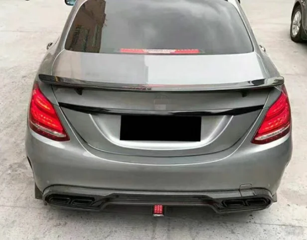 For Benz C W205 Spoiler RT style C180 C200L C300L- High Quality carbon fibre Material Car Rear Wing