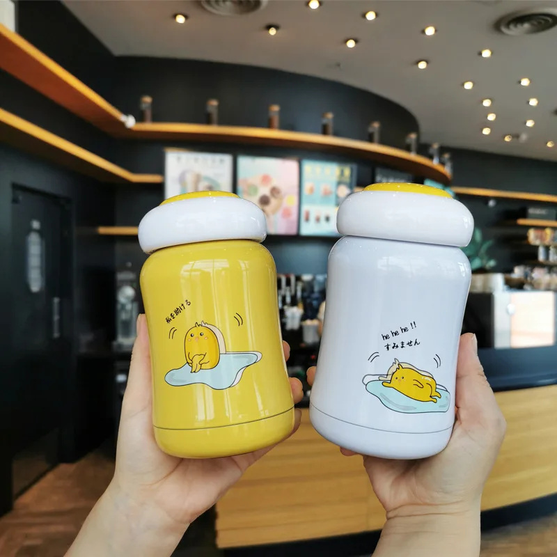 

Fried Egg Man Egg Cartoon Insulated Cup Creative Stainless Steel Water Cup Children Students Gift Lazy Egg King Cute