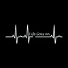 YJZT 17.5CM*5.8CM Heart Beat Trackpad Life Goes On Nice Decal Black Silver Vinyl Car Sticker C11-1586 ► Photo 2/6