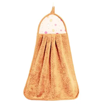 

Hook Coral Fleece Towel Fashion Comfortable Soft Hanging Towel Strong Absorbent Towel Kitchen Towels