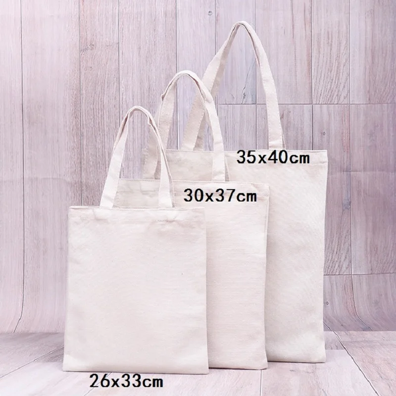 100 개/몫 DIY 자연 코 튼 원단 쇼핑 가방 지퍼, 포켓 대용량 재사용 캔버스 올려 놓 여성 핸드백