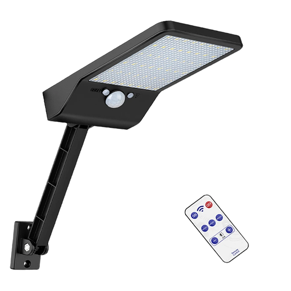 

LED Solar-Street-Wall-yard -Light Garden-path-porch-Lamp Remote-Control Outdoor Pir-Motion-Sensor Ip65 Rotable 3-Modes#1
