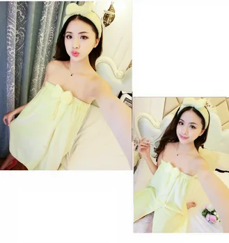 

DropShipping Women Bath Towel Wearable Microfiber Fabric Beach Towel Hair hand Soft Wrap Skirt Towels Absorbent Home Textile